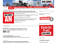 Tablet Screenshot of die-linke-ansbach.de